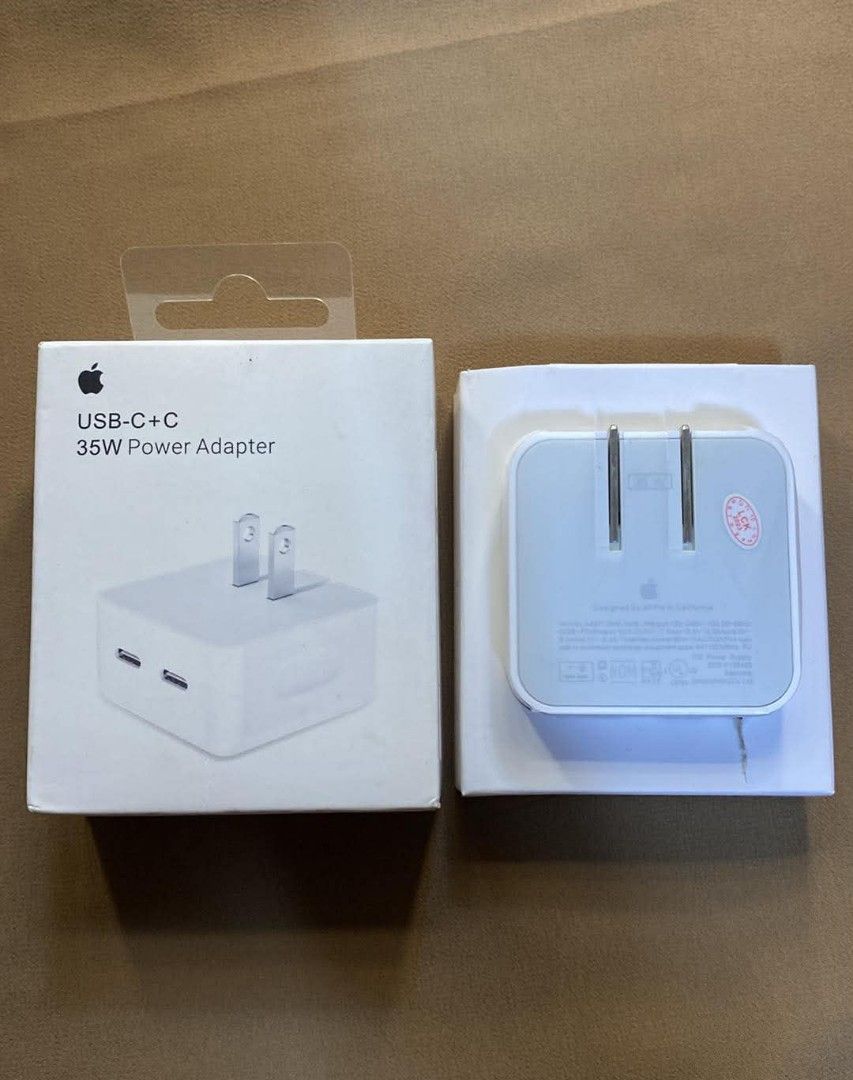 Iphone 35W DUAL USB-C ADAPTER (Category: Chargers & Cables) located in Manila. Submitted by pricious (Listing ID 1449047144, Image 1). Description: .