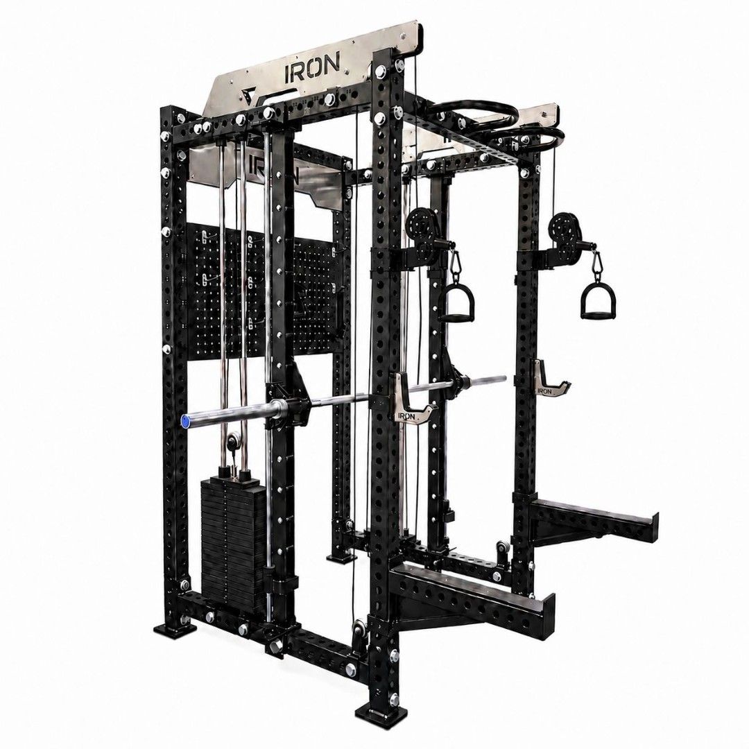 IRON Multi-Functional Smith Machine (Category: Other Sports Equipment and Supplies) located in Kuala Lumpur. Submitted by ironculture (Listing ID 1448991544, Image 3). Description: IRON Multi-Functional Smith Machine Commercial Grade New & Ready Stock 📍Hulu Langat, Selangor 📲0️⃣1️⃣6️⃣ -3374159.
