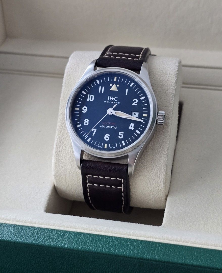 IWC Spitfire 40mm (Category: Luxury Watches) located in Mandaluyong City. Submitted by 88nac (Listing ID 1448946711, Image 1). Description: The perfect sized IWC Spitfire 40mm 2021 Full set 9.8/10 condition 270k Slightly neg PM for inquiries.