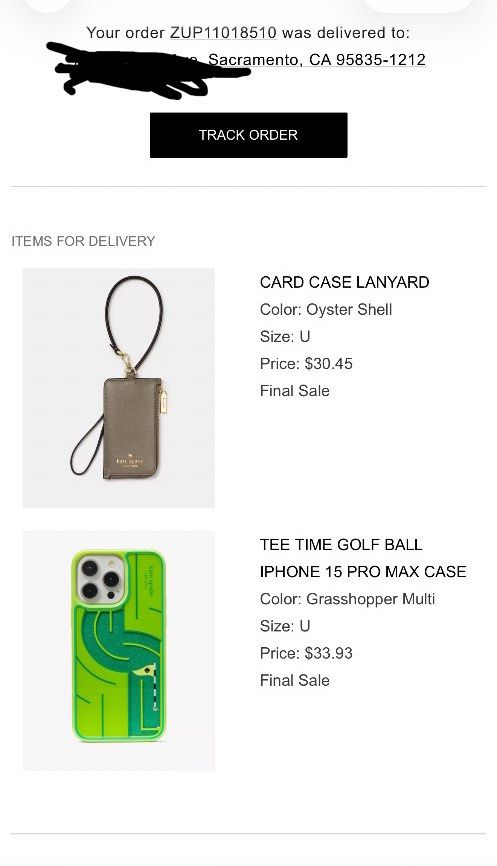 Kate Spade iphone 15 promax case (Category: Cases & Sleeves) located in Manila. Submitted by zealbear_602543 (Listing ID 1449069163, Image 3). Description: Selling Brand New Kate Spade iPhone 15 Pro Max case. Bought the case for the wrong model. Didnt notice. Never used. There are like 6 golf balls that you can play around in the case itself..