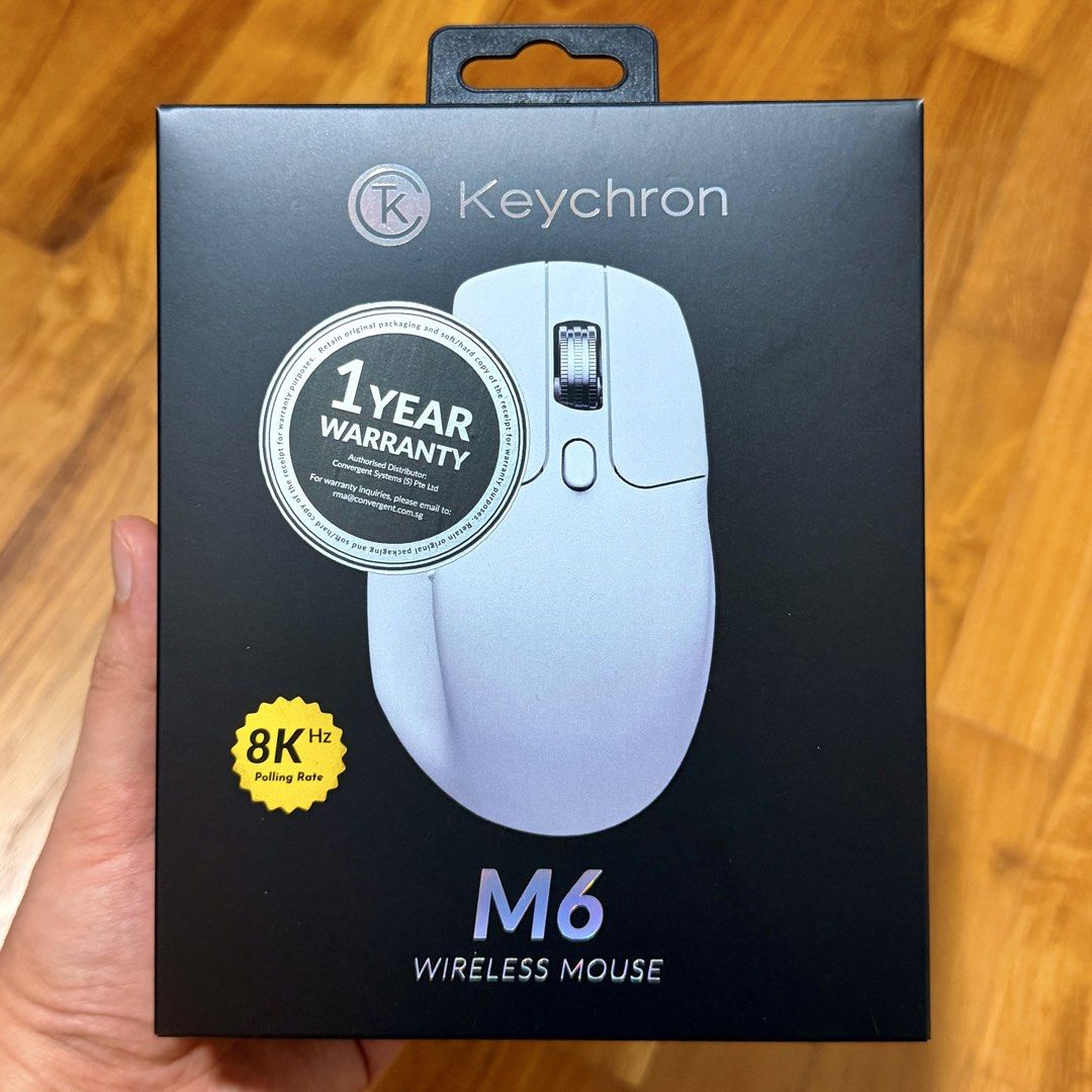 Keychron M6s (silent) Wireless Mouse (White)