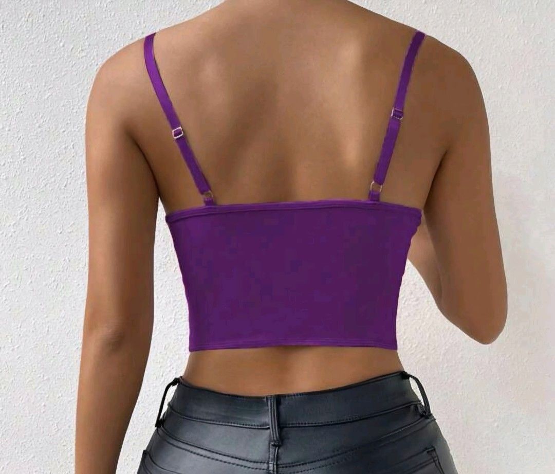 Lace Bustier Cami Top purple xs (Category: Sleeveless) located in Manila. Submitted by nariachic (Listing ID 1448919045, Image 2). Description: Lace Bustier Cami Top purple xs.