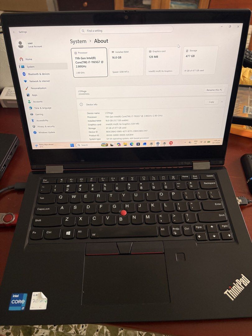 Lenovo ThinkPad L13 Yoga Gen 2 Intel Core i7 Laptop