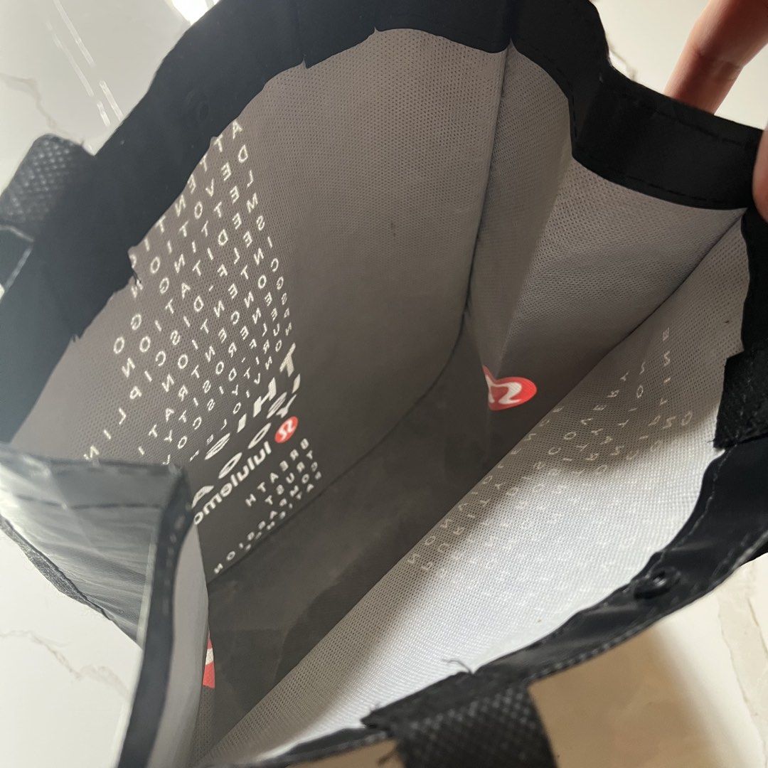 Lululemon Shop Bag (Category: Tote Bags) located in Taguig. Submitted by sdiph (Listing ID 1448989536, Image 3). Description: Original 100% *Yoga shop bag, Lululemon *Flexible use, can be for your gym slippers, shoes, dirty clothes, and many more!.