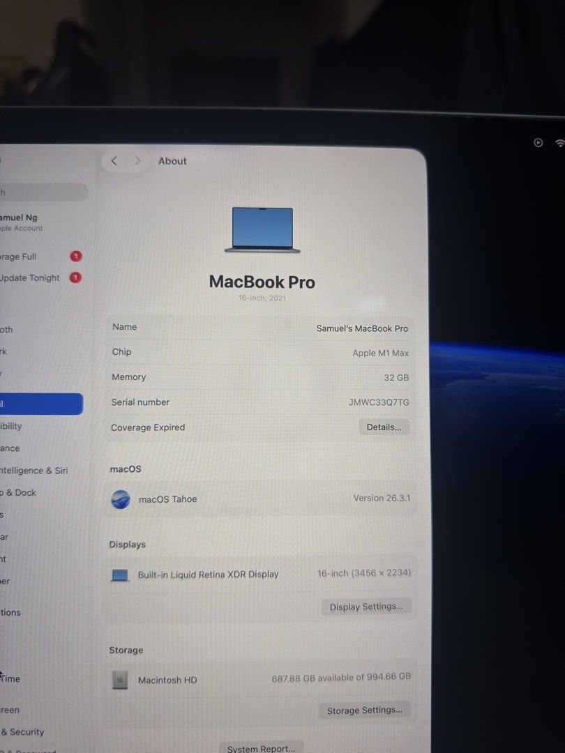 Macbook m1 Pro MAX 32GB/1TB506831878342594563