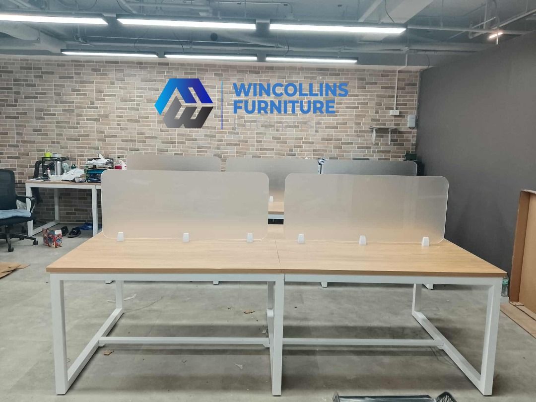 MODULAR WORKSTATION COMPUTER TABLE FURNITURE (Category: Tables & Sets) located in Caloocan City. Submitted by wincollins34516 (Listing ID 1448964644, Image 2). Description: CUSTOMIZED WORKSTATION TABLE PARTITION FURNITURE Transform your workspace with our exclusive office furniture products. Are you ready? Now is the perfect time! For Inquiries, please get in touch with Ms. Mia - 09772709168 Message and call us on our FB Page: Wincollins Furnitur