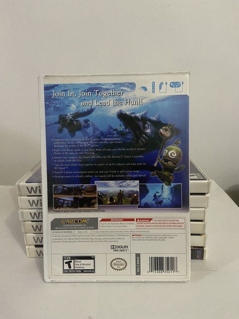 Monster Hunter Tri Wii Game (Category: Nintendo) located in Paranaque City. Submitted by millictea (Listing ID 1448955870, Image 2). Description: - Monster Hunter Tri for Nintendo Wii - Join the hunt solo or with up to 4 players online - Supports Wii Remote Plus and Classic Controller - Exciting action-adventure gameplay MOP: GCash/GoTyme/Maya/MariBank.