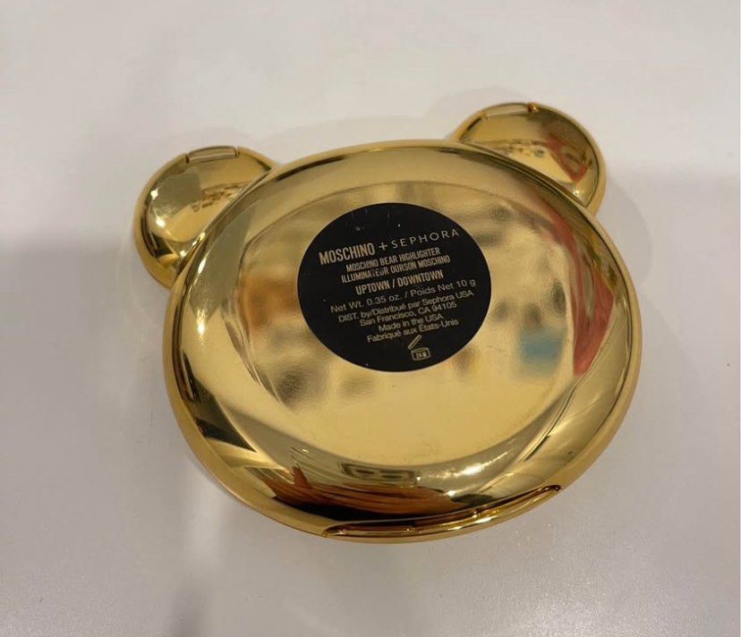 Moschino x Sephora Bear Highlighter (Category: Makeup) located in Quezon City. Submitted by cheerupbby (Listing ID 1449096237, Image 3). Description: Stored properly and kept well. Will ship when I get back home to the Philippines in October/November 2026. I will only bring what is SOLD. Half payment accepted with no cancellation. All makeup is crossposted on marketplace 🇨🇦 and nowhere else. 📍 QC Can ship thru lalamove or j&t.
