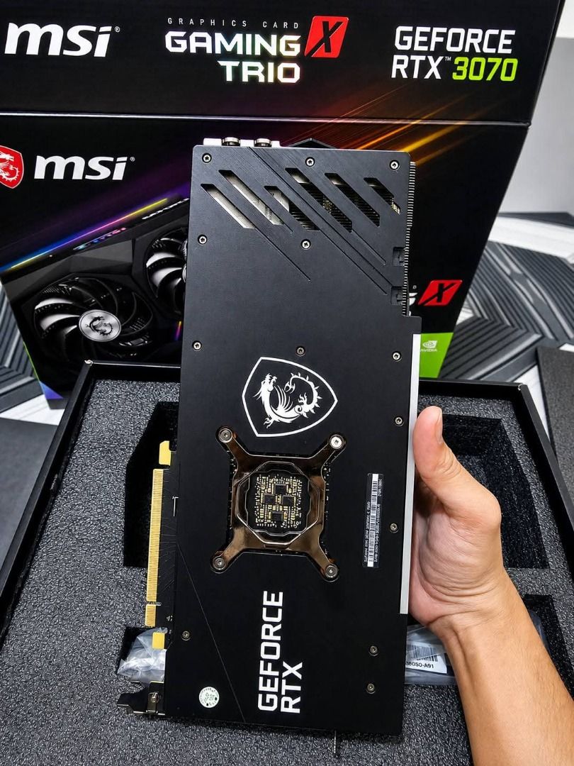 MSI X Trio RTX 3070 8gb (Category: Computer Parts) located in Palauig. Submitted by markdeleon99 (Listing ID 1449039330, Image 3). Description: Selling my MSI RTX 3070 Triple Fan Bought the Graphic Card Last January 2026, Used only for video editing and light videogames (Valorant and Dota 2) Vram: 8GB GDDR6 PSU Recommendation: 650w Price: 14k Fixed Location: Palauig, Zambales Can do J&T and LBC for far places .