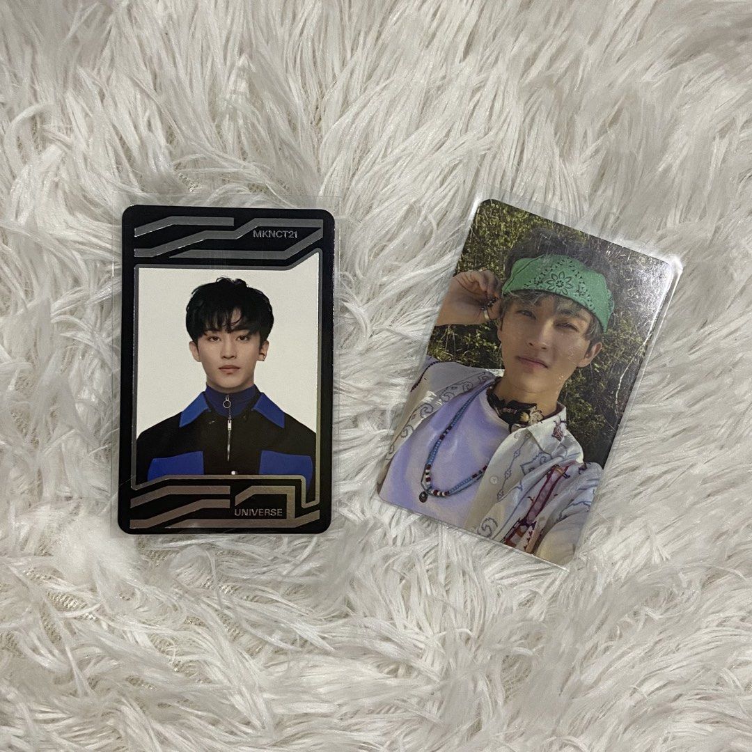 NCT Mark Photocards (Category: K-Wave Merchandise) located in Manila. Submitted by zyasrn (Listing ID 1449007873, Image 1). Description: ⭐️ nct dream mark lee (hello future) ⭐️ nct mark lee (universe) .