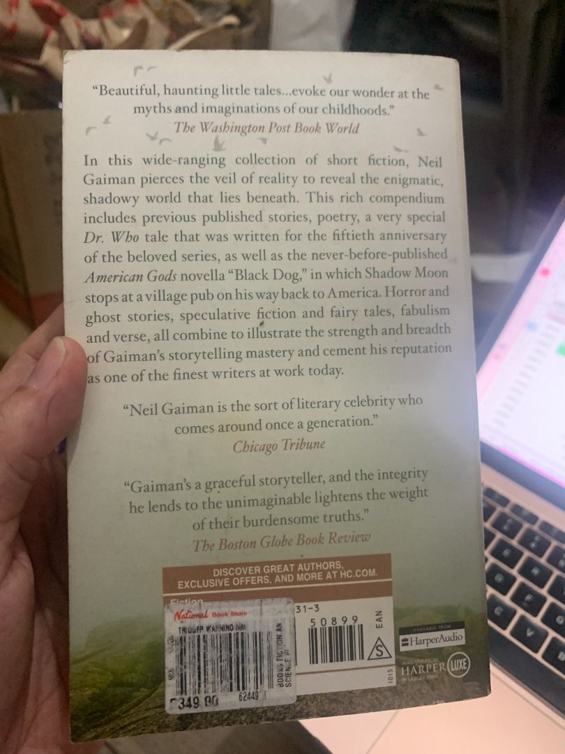 neil gaiman - trigger warning (paperback) (Category: Storybooks) located in Marikina City. Submitted by theflos (Listing ID 1448982263, Image 2). Description: .