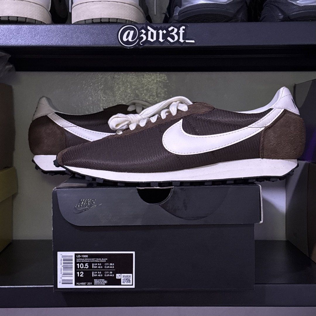 Nike LD-1000 'Baroque Brown' (Category: Sneakers) located in Bulacan. Submitted by zdref_ (Listing ID 1448970009, Image 1). Description: DECLUTTER/TRADE (10-10-5 ONLY) Nike LD-1000 'Baroque Brown' DEADSTOCK 10.5 | Box, and Papers ₱2,800 Meet-up, Lalamove, J&T, or LBC.