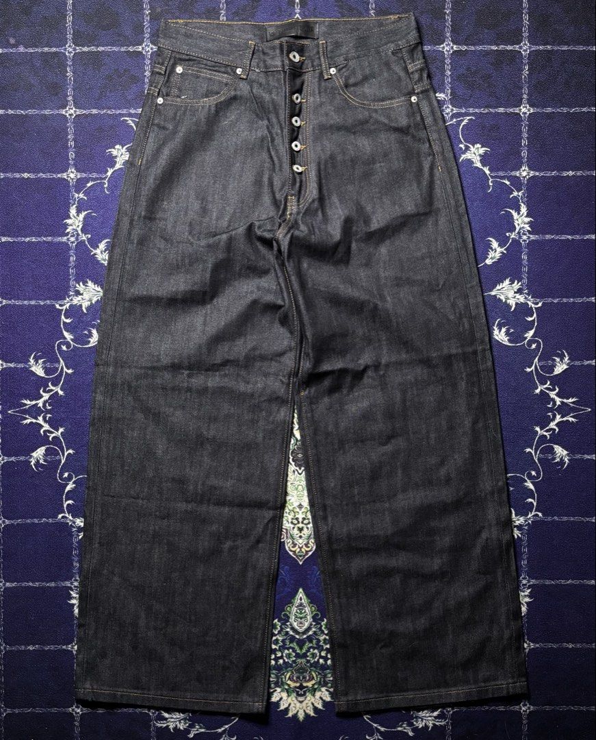 No Faith Studios Raw Selvedge Denim Jeans (Category: Jeans) located in Valenzuela. Submitted by telagram (Listing ID 1448969080, Image 1). Description: Waist - 34 Length - 44 Inseam - 30 Hem - 12.5.