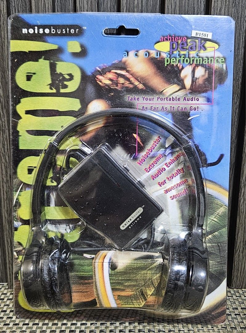 NoiseBuster Extreme Portable Stereo Headphone System (Category: Headphones & Headsets) located in Rizal. Submitted by cherry_garcia (Listing ID 1449020624, Image 1). Description: - Unleash the full potential of your portable audio with this stereo headphone system. - Delivers uncompromising, high-impact stereo sound. - Features reduced distortion and enhanced frequency response for superior audio quality. - Comes with digitally enhanced stereo he