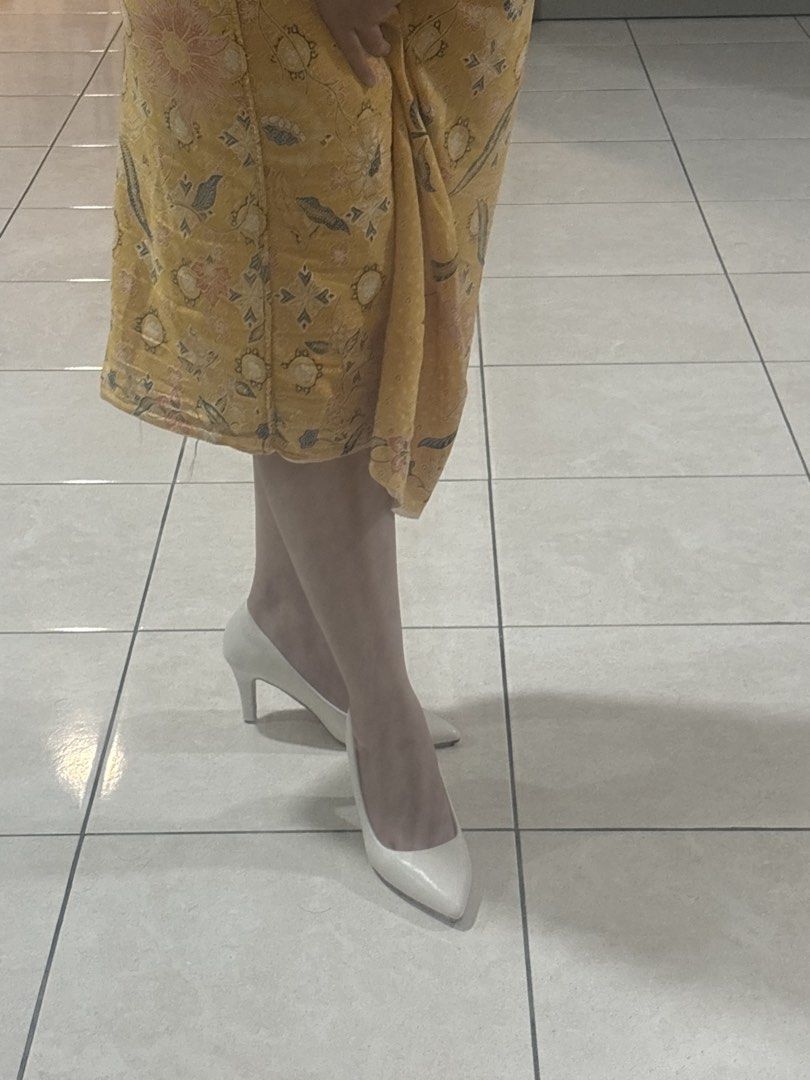 Offwhite Heels (Category: Heels) located in Kuala Lumpur. Submitted by nrfzln___ (Listing ID 1449050912, Image 1). Description: MyBallerine Offwhite Heels - suitable for wedding or any events. - size 37, heels 3 inch - Reason for selling: Wardrobe clear-out!.