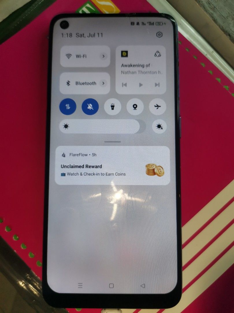 Oppo Reno 7 5g (with issue) (Category: OPPO) located in Manila. Submitted by len_15 (Listing ID 1448948811, Image 3). Description: oppo Reno7 5g (256GB) may issue nasa picture pero di naman nakaka apekto sa performance tapos natanggal button ng up & down yan ang issue. manila meet up personal used ko sya i have new cp na.