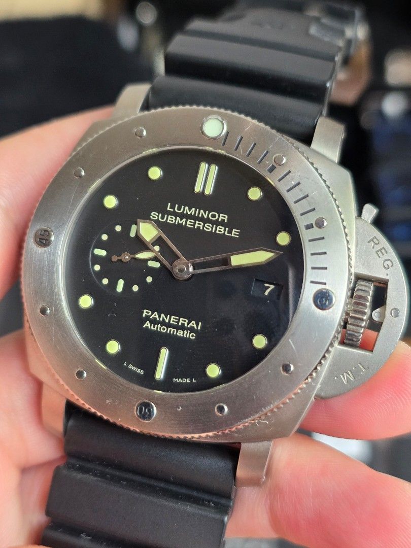 Panerai Luminor Submersible 1950 3d Auto Titanium *PAM305 (Category: Watches) located in Kuala Lumpur. Submitted by yangkw (Listing ID 1448912209, Image 1). Description: Product detail as below Panerai Luminor Submersible 1950 3d Auto Titanium *PAM305 Full set as per picture Ref PAM00305 Case size 47mm Movement Auto Calibre P.9000 Power Reserve Approximately 3days Year 2016 Retail Price Approx NA My Price: RM18,999 Condition 9/10 Item include : C