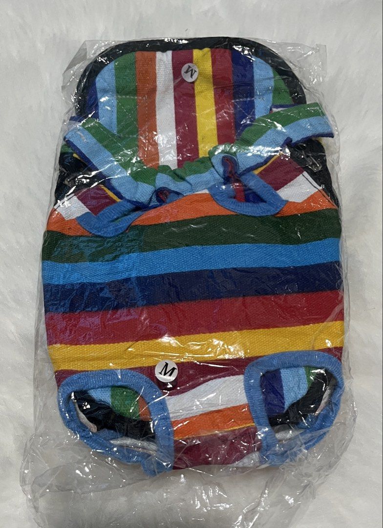 Pet Carrier Backpack adjustable (Category: Homes & Other Pet Accessories) located in Paranaque City. Submitted by lcristobal (Listing ID 1448924718, Image 2). Description: medium size chrst and outer strap pet carrier backpack adjustable pet frint dog carrier can be for cat too backpack for travelling walking .