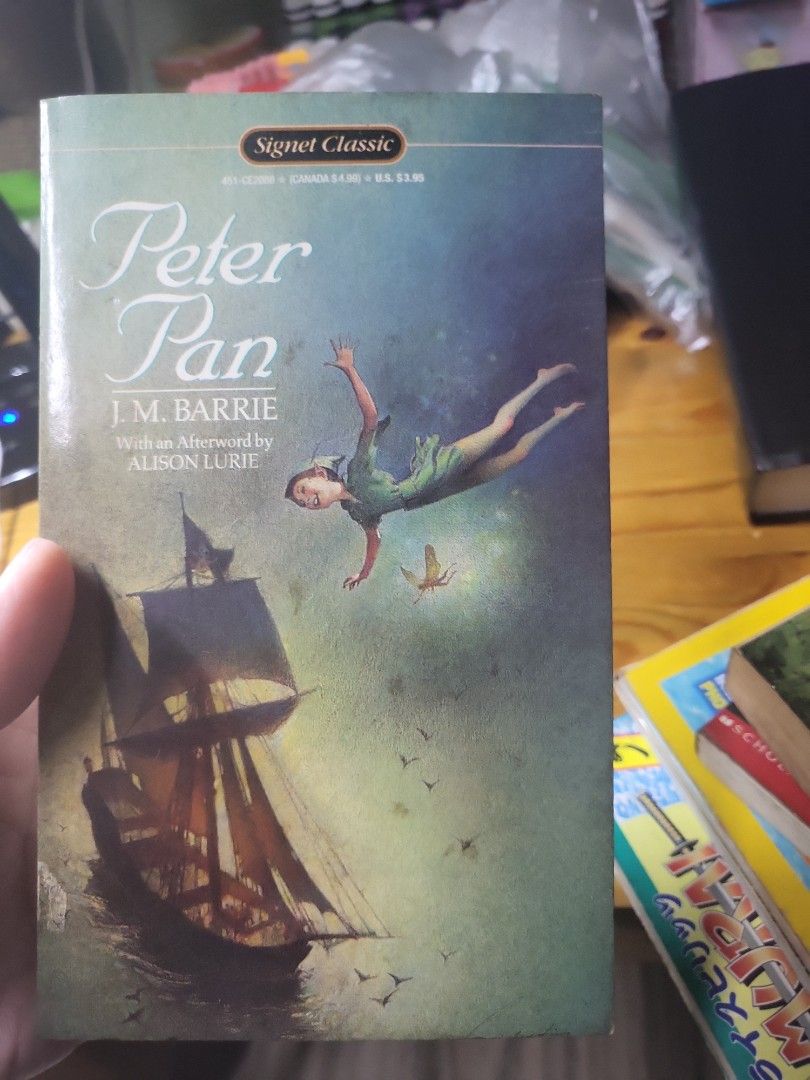 Peter Pan by J.M. Barrie - Signet Classic (Category: Storybooks) located in Caloocan City. Submitted by lynette1977 (Listing ID 1449074207, Image 1). Description: - Classic Peter Pan book by J.M. Barrie - Signet Classic edition - Features illustrations by Sergio Martinez - Includes an afterword by Alison Lure - Pages are clean and text is readable - Spine is intact - Ideal for collectors or fans of the timeless story.