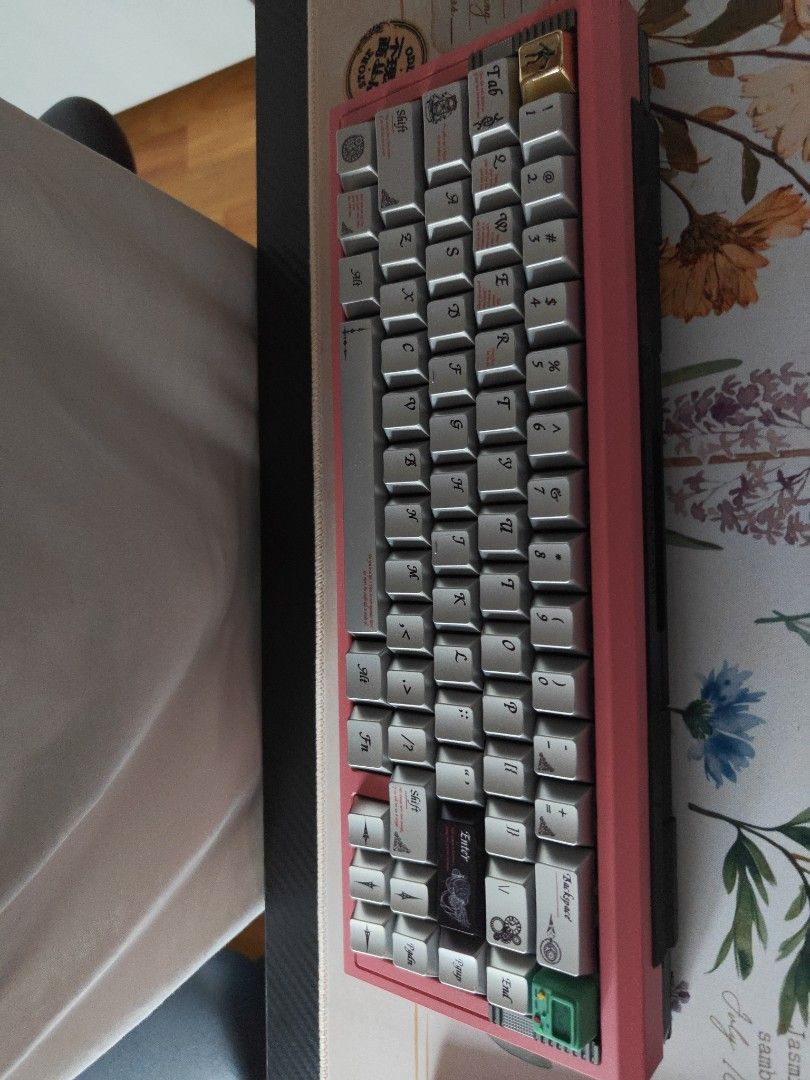Pink 60% Mechanical Keyboard with Custom Keycaps506319758815416323