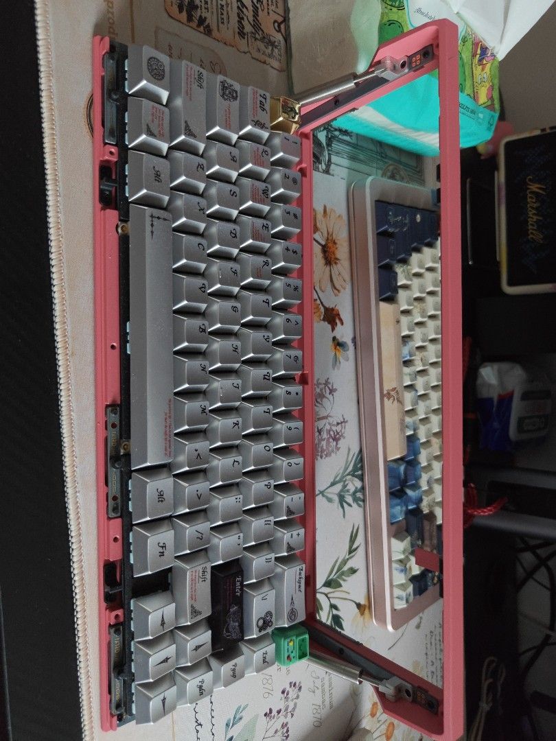 Pink 60% Mechanical Keyboard with Custom Keycaps506319758815416326