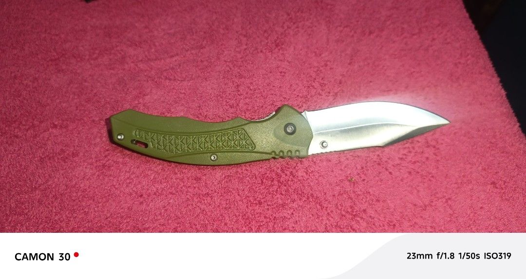 Pocket folding knife (EDC) (Category: Hiking & Camping) located in Manila. Submitted by forgeone060126 (Listing ID 1449043955, Image 2). Description: Ball Bearing Pivot Folding Knife Good for Everyday Carry. Available for pick up and lalamove..