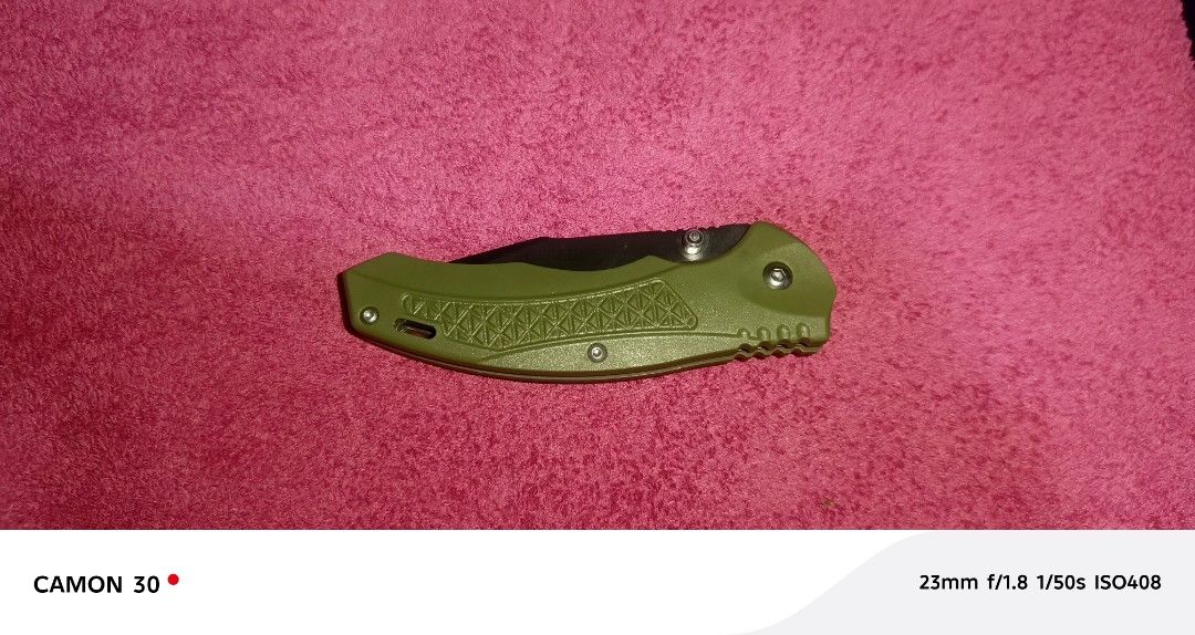 Pocket folding knife (EDC) (Category: Hiking & Camping) located in Manila. Submitted by forgeone060126 (Listing ID 1449043955, Image 3). Description: Ball Bearing Pivot Folding Knife Good for Everyday Carry. Available for pick up and lalamove..