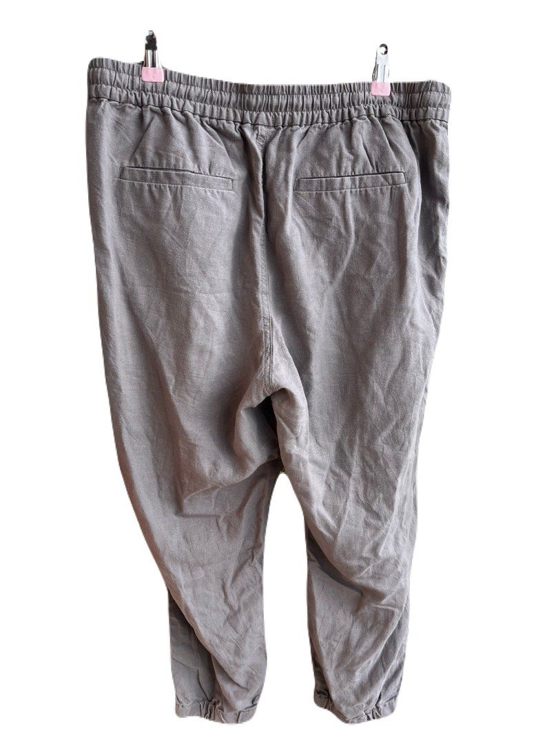 POINT SUR Grey Linen Blend Jogger Pants Size 8 (Category: Other Bottoms) located in La Trinidad. Submitted by whatnotcollections (Listing ID 1449049480, Image 3). Description: - Brand: POINT SUR - Color: Grey - Material: Linen blend - Features: Elastic waistband with drawstring, front and back pockets, cuffed ankles - Style: Casual wear Measurement in inches when laid flat: W: 16.5” L: 35.5” Slightly negotiable for sure buyers, no lowball please.