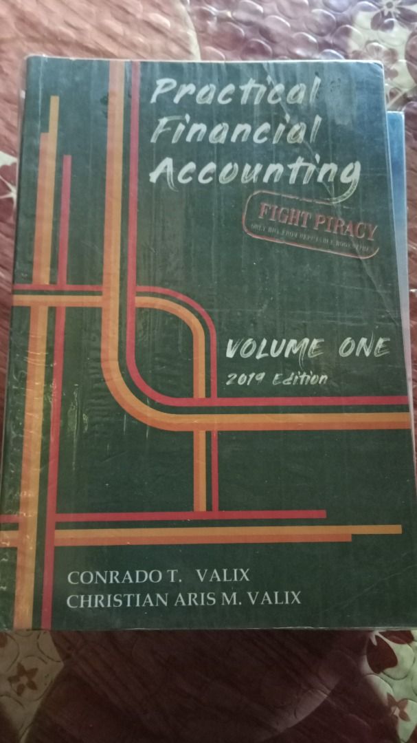Practical Financial Accounting Valix Volume 1 2019 (Category: Textbooks) located in Tagbilaran City. Submitted by yannie438 (Listing ID 1449010858, Image 1). Description: Practical Financial Accounting Valix Volume 1 2019 - 250 ✔No highlights or writings ✔With plastic cover ✔Can ship via any courier.
