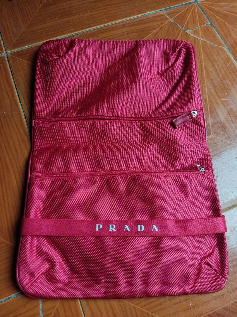 Prada Travel Bag Red Tab hand carry (Category: Luxury Bags & Wallets) located in Quezon City. Submitted by thrifting-dnx095 (Listing ID 1448979420, Image 3). Description: authentic legit ✅ Excellent Condition ✅ Novaliches Quezon City 📍 📩.