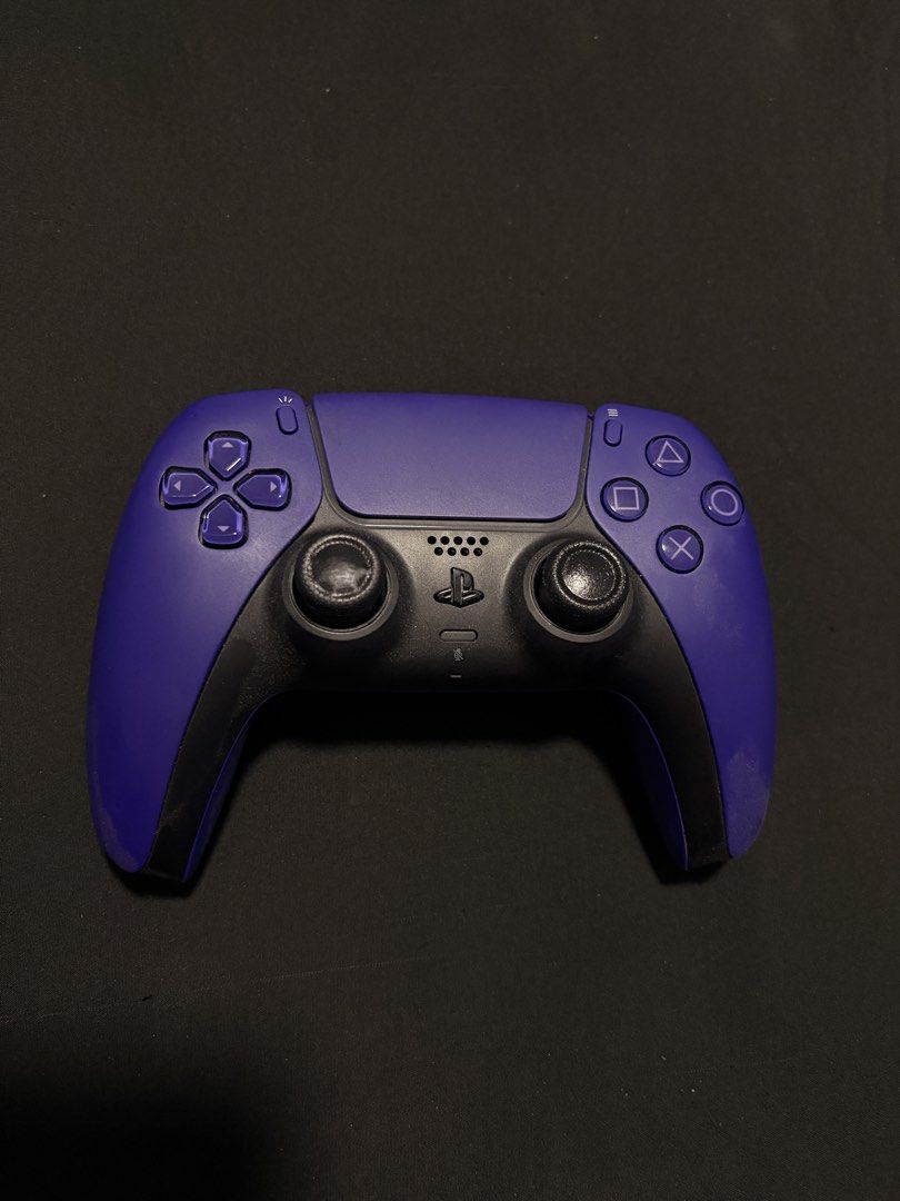 PS5 Controller (Category: Controllers) located in Singapore. Submitted by usedbydon (Listing ID 1449059476, Image 1). Description: Selling due to no time to play my game. all working good. no stick drift etc. just loose thumbstick cap. Blue colour..
