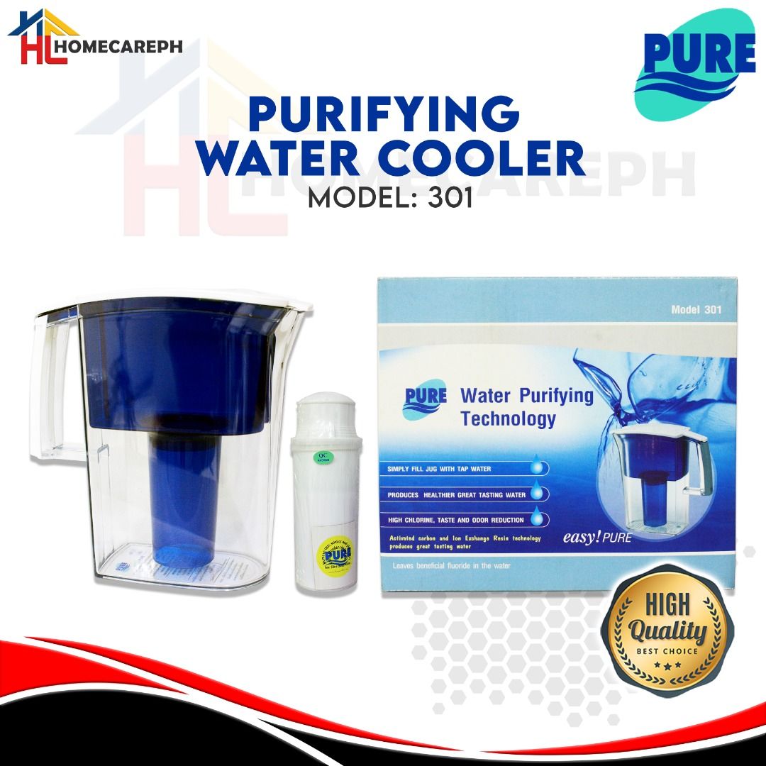 Pure Purifying Water Cooler 301 (Category: Pitchers & Dispensers) located in Manila. Submitted by homecareph (Listing ID 1238450062, Image 1). Description: 07-11-2026 ✅For Sale!!! ✅Retail / Wholesale ✅PURE PURIFYING WATER COOLER ✅Model: 301 ✅Simply fill jug with tap water ✅Produces healthier great tasting water ✅High chlorine, taste and odor reduction ✅Activated carbon and Ion Exchange Resin Technology produces great tasting water ✅Leaves Benefic