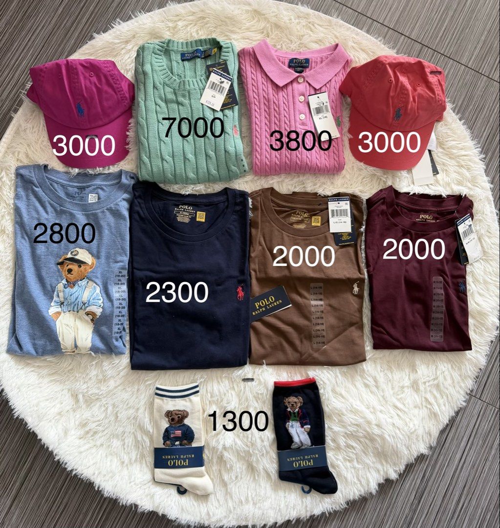 Ralph Lauren T shirts and Caps (Category: Blouses) located in Manila. Submitted by personalpreloveddddd (Listing ID 1448926484, Image 1). Description: All authentic RL apparel.