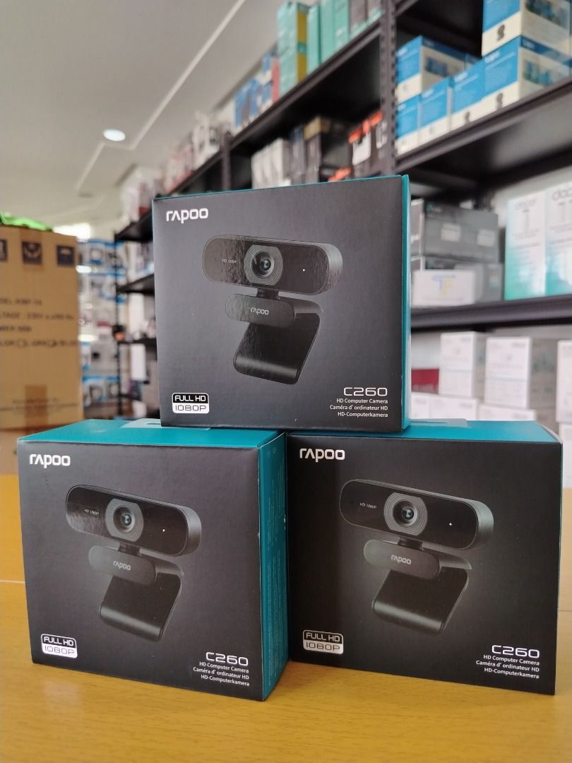Rapoo C260 1080p Full HD USB Webcam (Category: Webcams) located in Pasig City. Submitted by technofuseofficial (Listing ID 1448996733, Image 2). Description: Rapoo C260 1080p Full HD USB Webcam Brand New and Original Items Store Location: 4F Unit 402, 604 Shaw Boulevard, Barangay Kapitolyo, Pasig City Same Day Delivery: - Lalamove delivery within Metro Manila - For walk-ins: Always PM first for item availability - We are also open for night time 