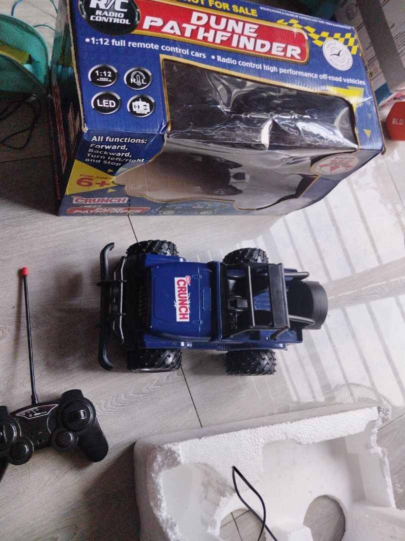 R/C Dune Pathfinder 1:12 Full Remote Control Car (Category: Remote Control Toys) located in Antipolo. Submitted by PickClickShip (Listing ID 1448993178, Image 1). Description: - Blue Dune Pathfinder Car - just toy car vehicle - Remote Control not working - Original Box Included - Ideal for Off-Road Fun and Adventures.