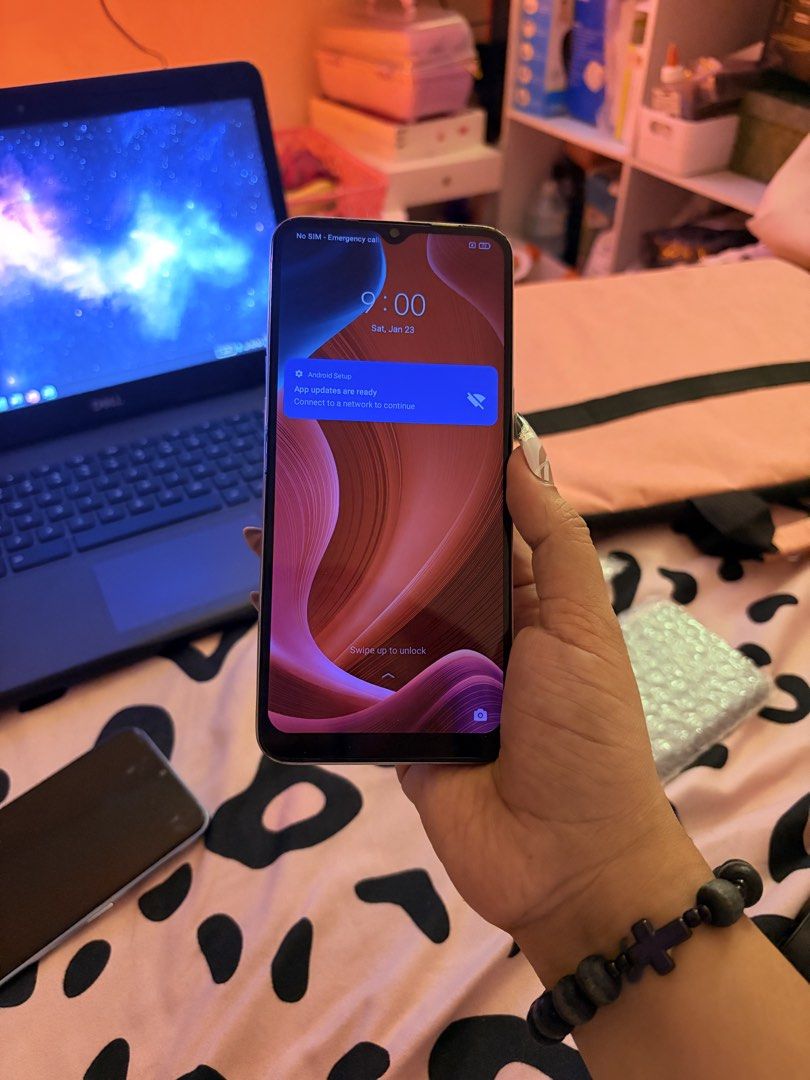 realme 6i (Category: Realme) located in Manila. Submitted by paulatomagan (Listing ID 1449088534, Image 2). Description: 💕💕REALME 6I 3/64GB 💚 P2,299 only !!! meron po dents scrarch only s likod ✅Specs: 📲 6.5 inches 📲 Helio G80 📲 3GB ROM 📲 64GB RAM 📲 Main cam: 48mp + 8mp + 2mp + 2mp 📲 Selfie cam: 16mp 📲 Fingerprint (Rear-mounted) 📲 5000 mAh battery Good for daily used Free charger mandaluyong area lalamove and cod can do ❤️.