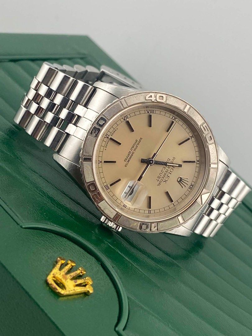 Rolex (Category: Luxury Watches) located in Manila. Submitted by alvin6697 (Listing ID 1449033950, Image 3). Description: Rolex Datejust Turn-O-Graph Reference: 16264 Year Model: 1995 36mm Made of Steel White Gold Bezel Automatic Movement Caliber 3135 Jubilee Watch Only Condition: 9.5/10 Price: Php 325,000 (Slightly Negotiable).
