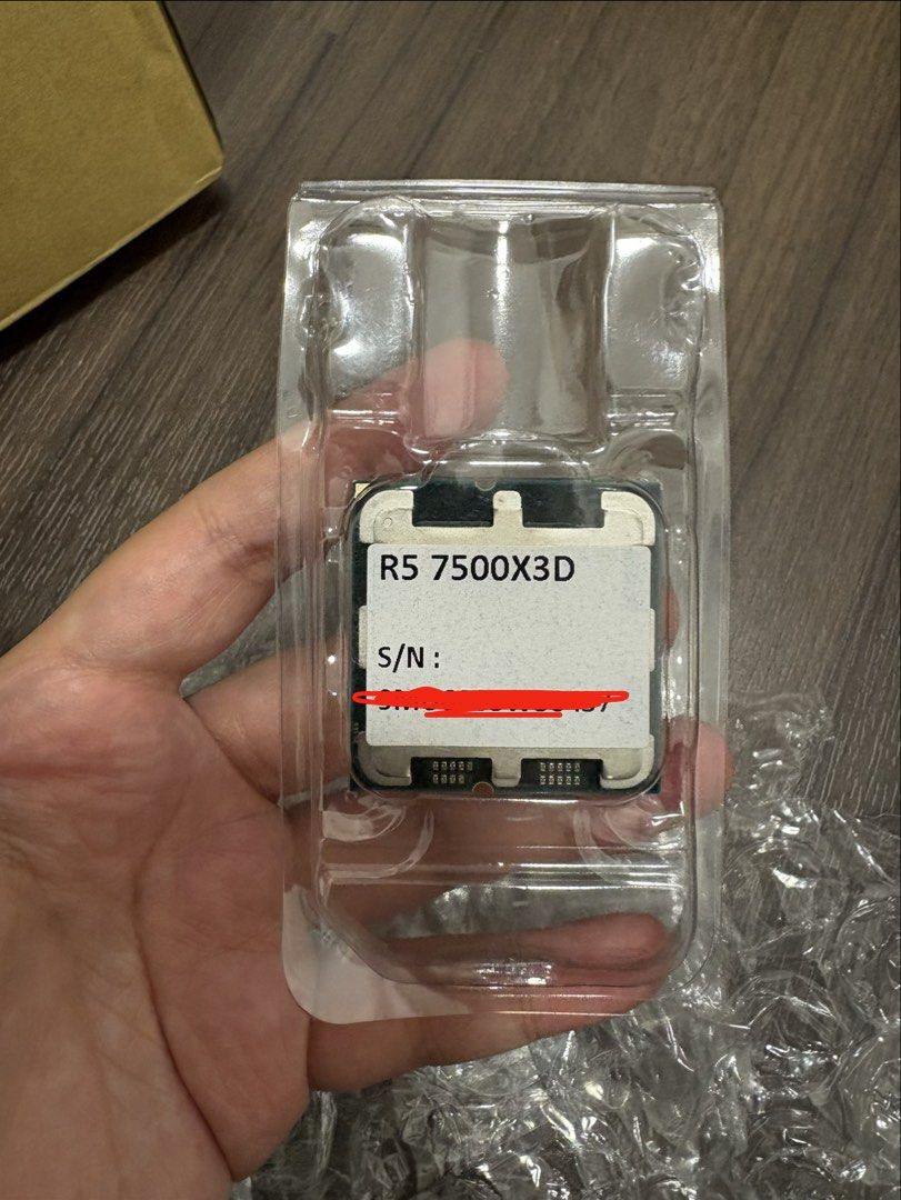 RYZEN 5 7500X3D (Category: Computer Parts) located in Putatan. Submitted by audisrh (Listing ID 1448924588, Image 1). Description: Tray Unit. Like new. DM for more info..