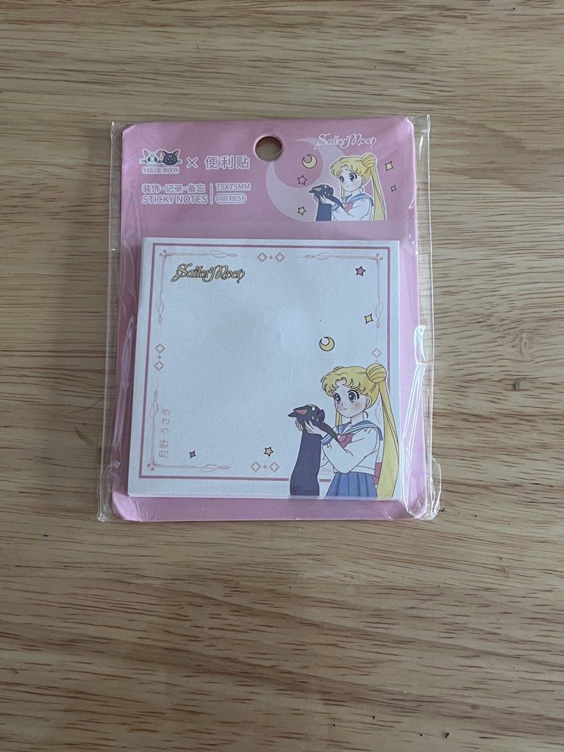 Sailor Moon Sticky Notes (Category: Stationery & School Supplies) located in Manila. Submitted by pretty_kathy03 (Listing ID 1448898472, Image 1). Description: - Cute Sailor Moon sticky notes - Perfect for planners and journals - Features illustrations of Sailor Moon and Luna - Great for anime fans.