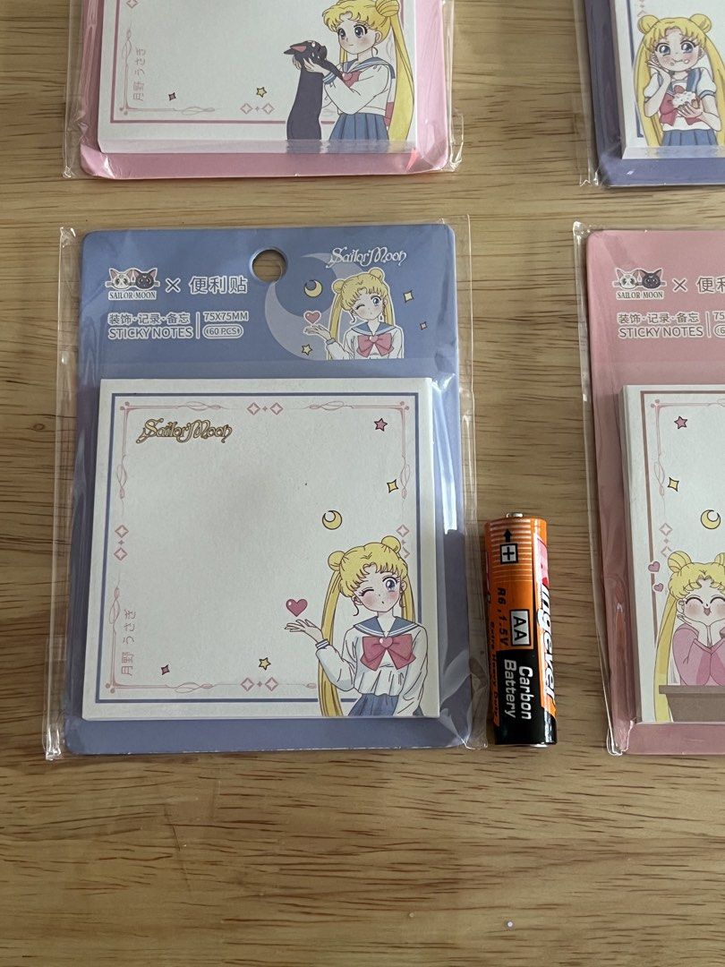 Sailor Moon Sticky Notes (Category: Stationery & School Supplies) located in Manila. Submitted by pretty_kathy03 (Listing ID 1448898472, Image 3). Description: - Cute Sailor Moon sticky notes - Perfect for planners and journals - Features illustrations of Sailor Moon and Luna - Great for anime fans.