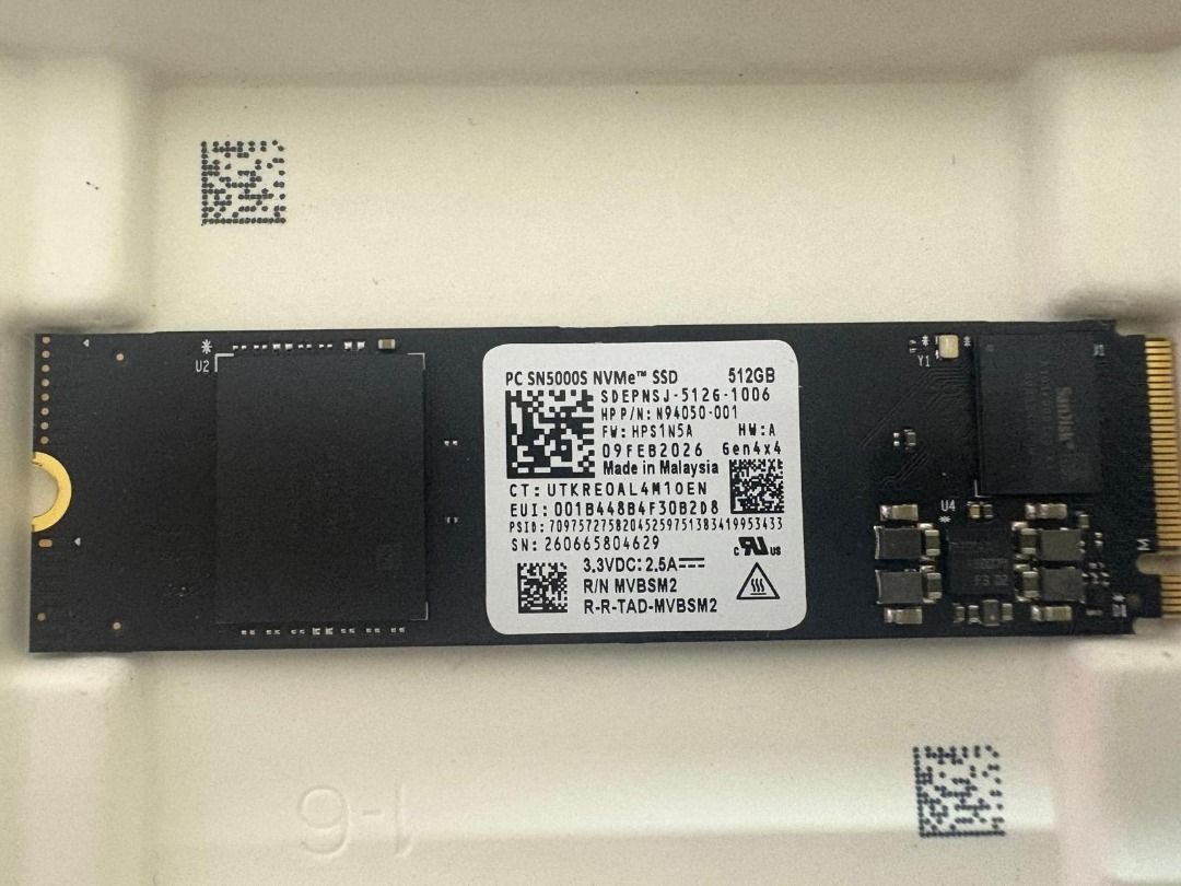 SanDisk 512GB NVMe SSD506596305310197762