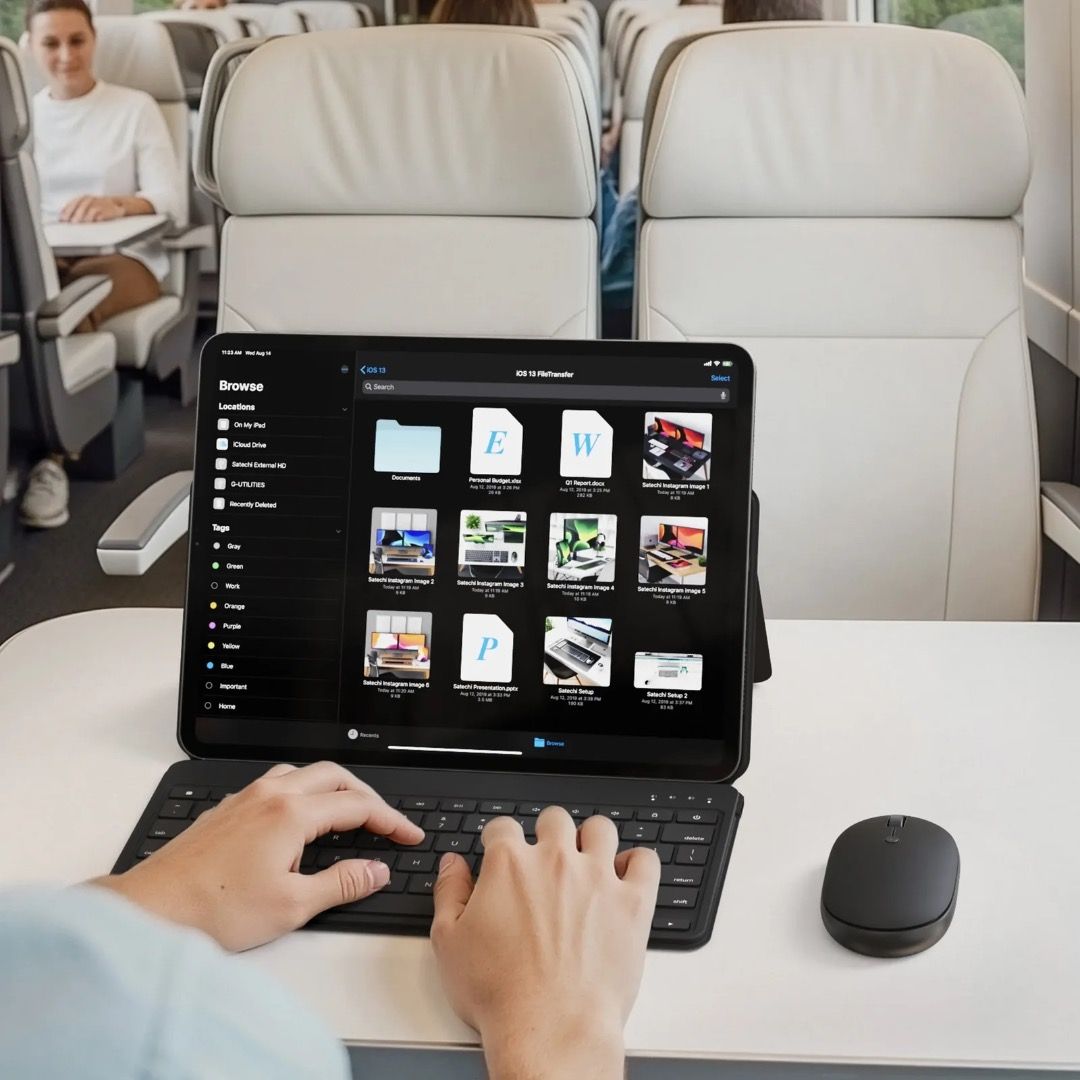 Satechi OntheGo Bluetooth Keyboard with Adjustable Stand