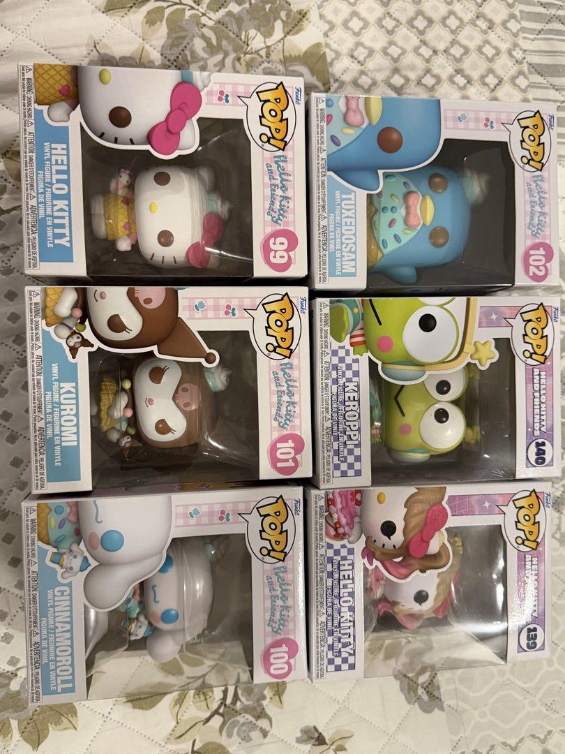 Sealed Funko Pop Sanrio Collection (Category: Designer & Blind Box Toys) located in Antipolo. Submitted by dianeeaa (Listing ID 1449048790, Image 2). Description: Selling each for 700 💯 Pm for more details Meetups around Antipolo, Rizal 📍 Can ship nationwide.