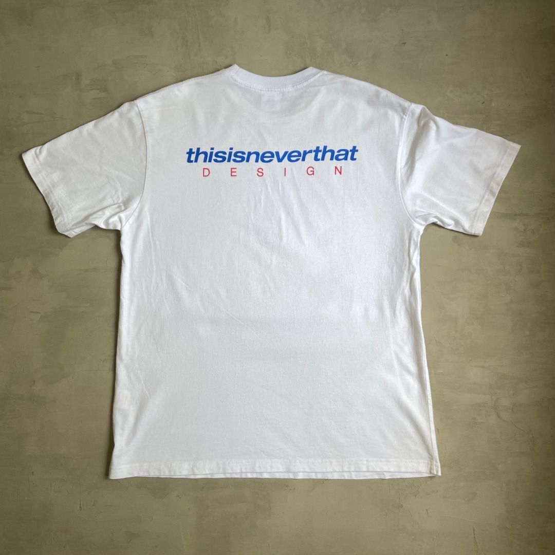 Thisisneverthat Design White Shirt (Category: Tshirts & Polo Shirts ) located in Pasig City. Submitted by precycled_ (Listing ID 1448955980, Image 2). Description: Code : Thisisneverthat Design White Shirt Size : M - 29 inches L x 21 inches W Condition : 9.5/10 Price : 459 php Issue : None . . . ‼️BUY AT YOUR OWN RISK ❗Payment First Basis 📌Be 100% SURE before submitting the form 📌1 DAY Reservation ONLY! ❌No Pick-up / No Meet up ❌No RETURN / EXC