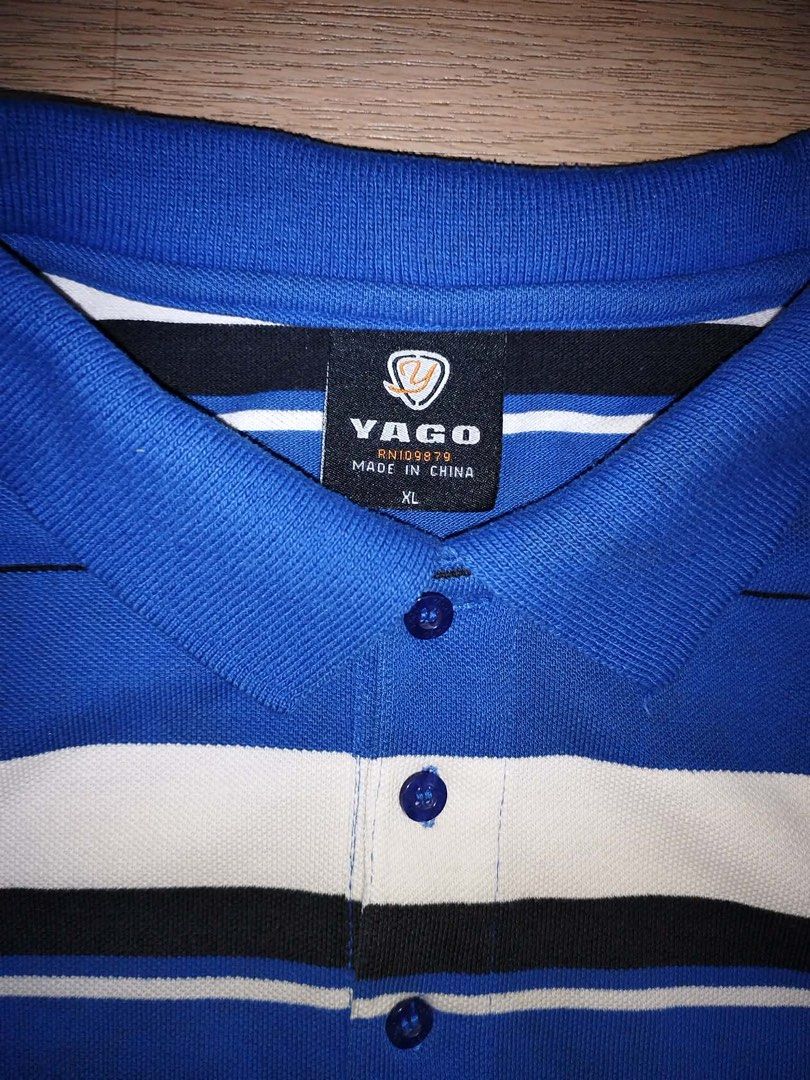 Yago Blue Y2k Polo Shirt (Category: Tshirts & Polo Shirts ) located in Lupi. Submitted by shittynappy (Listing ID 1448934124, Image 2). Description: 📍 PM for Infos Solid ding pang PSG! -Blue Stripes -No issue -Comfort Y2k Shirt.