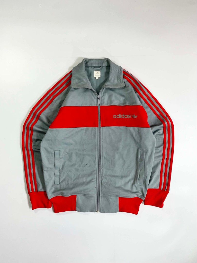Vintage adidas track jacket (Category: Activewear) located in Manila. Submitted by styleandfly191238 (Listing ID 1449063032, Image 2). Description: dimes length - 27 width-23 color rate-10/10 condition- brand new condition color may vary due to lighting issue none complete and original better in personal good fittings fav piece Mop g cash Courier jnt or lalamove dm me for more details!.