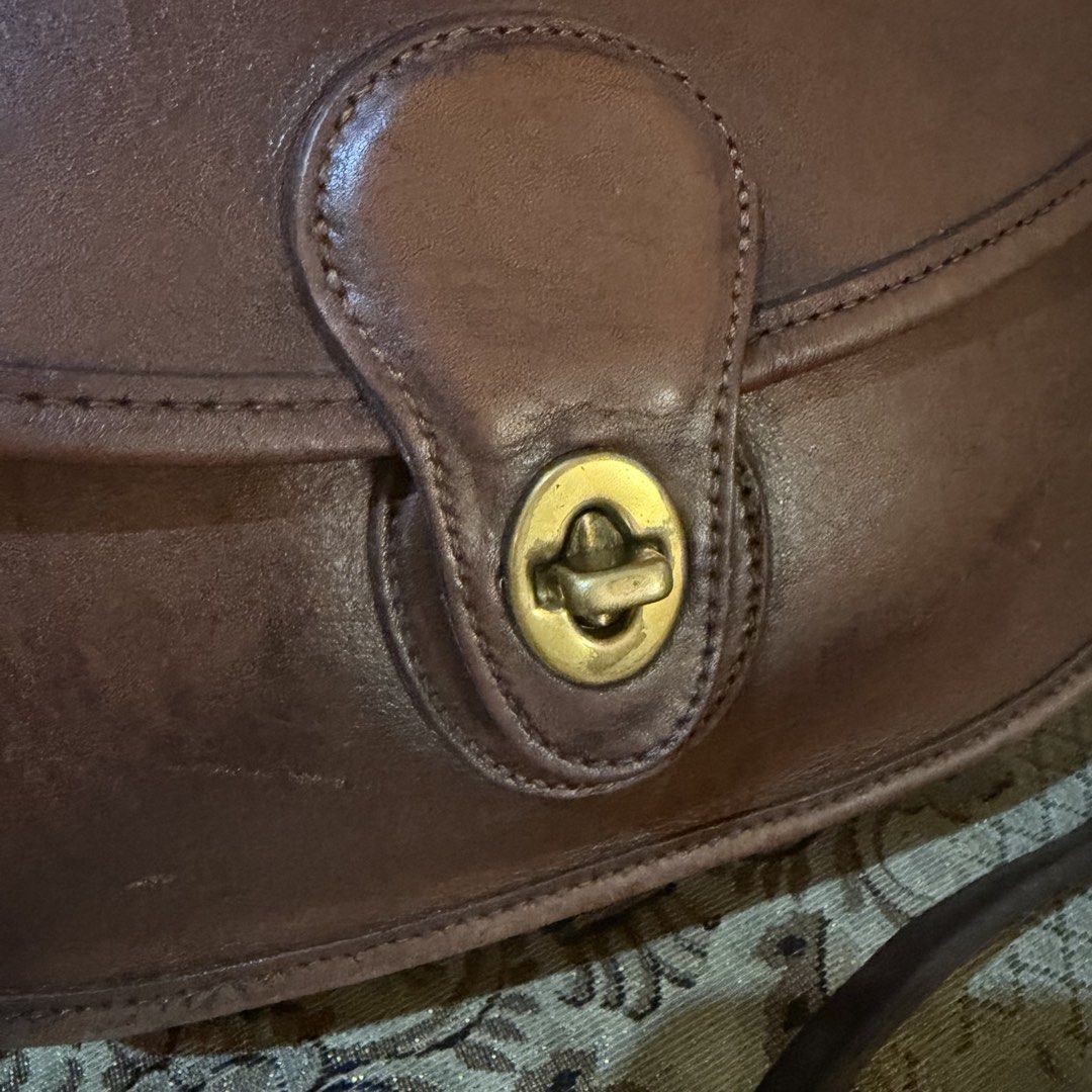 Vintage Coach Prairie 9954 authentic (Category: Cross-body Bags) located in Bulacan. Submitted by comkay (Listing ID 1448997139, Image 2). Description: Vintage Coach Prairie 9954 My personal favorite vintage bag from Coach - Stamped creeds reads Made in US August 1996 - Gloved tanned leather material - Brass hardware - Has been well used a little dry can do some conditioning - Not sure about the color as it seeks to have been recolored but has a 