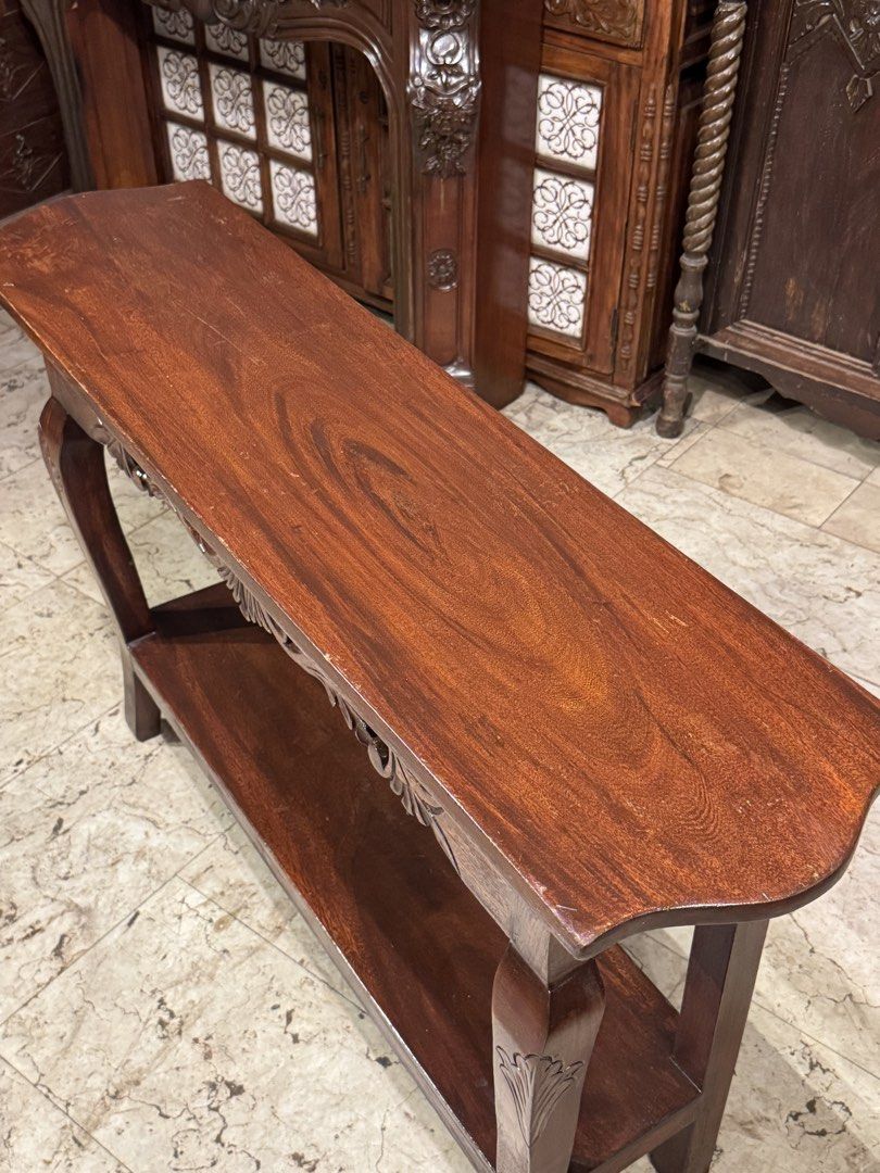 Vintage Long Console Table (Category: Tables & Sets) located in Manila. Submitted by sinaunang_gamit (Listing ID 1448984886, Image 2). Description: Vintage Long Console Table Length: 48 inches Height: 30 inches Width: 12 inches ₱7500.