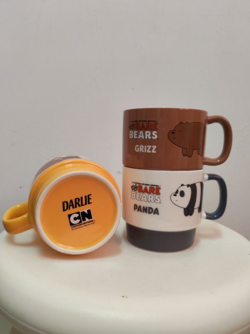 We Bare Bears limited edition mug (Category: Dinnerware & Cutlery) located in Senai. Submitted by janicecozymew (Listing ID 1449009008, Image 3). Description: •Original from Darlie •One set 3 mugs.