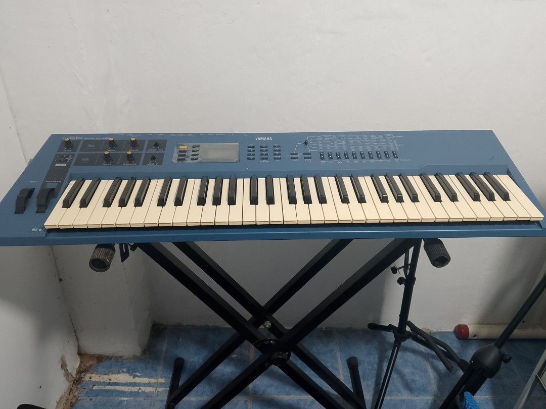 Yamaha CS1X (synthesizer keyboard) (Category: Musical Instruments) located in Manila. Submitted by buenobueno (Listing ID 1449053162, Image 1). Description: Yamaha CS1x (Synthesizer Keyboard)🎹 • Price: P 9,000 with Keyboard stand, case, and sustain pedal • Brand/Model: Yamaha CS1x 61-key control synthesizer • Type: AWM2 sample-based synthesizer • Keys: 61 full-size keys • Polyphony: 32-note polyphony • Voices: 128 preset performances, 128 user p